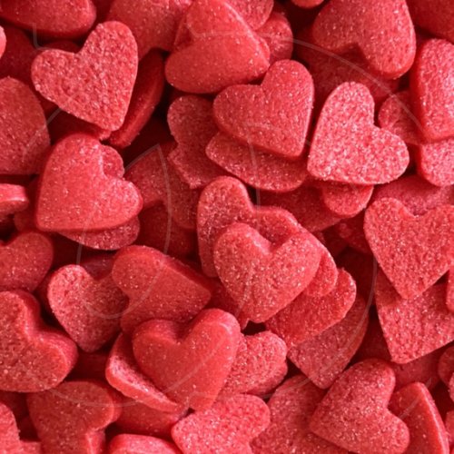 Посыпка кондитерская сердечки "Красные" 50 г tp16052