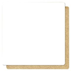 Подложка под торт ЛХДФ Белая 3 мм 10х10 см 